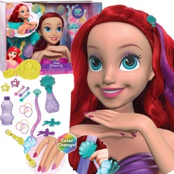 Deluxe Disney Princess Ariel Velká panenka pro česání a styling hlavy Malá mořská vílaMalá mořská víla +příslušenství