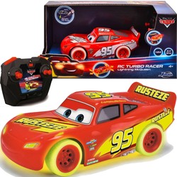 Disney Cars Dálkově ovládané auto svítící ve tmě 1:24 Blesk McQueen