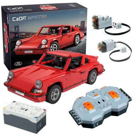 Master Red Sports Car Bricks 1429 el. C61045W + Napájecí systém pro dálkové ovládání vozidel
