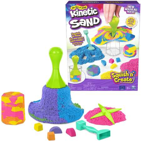 Sada kinetického písku Kinetic Sand Squish n' Create + příslušenství