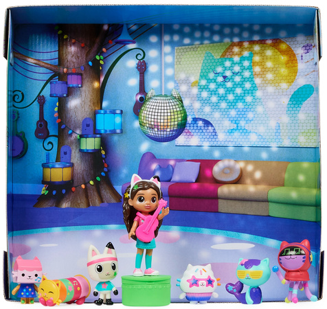 Gabby's Dollhouse Cat Sada 7 figurek Deluxe Gabby's Dollhouse + příslušenství s překvapením