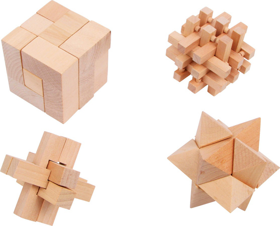 Small Foot 2934 Dřevěné puzzle Sada 4 ks