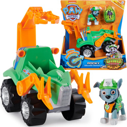 Psí hlídka 3 v 1 Rocky Dino Rescue figurka + velké auto + dinosaurus s překvapením