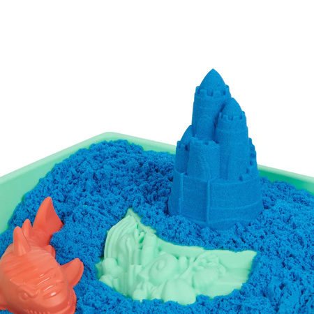 Kinetic Sand plast Kinetic Sand modrá sada hradu z písku + formičky a příslušenství Spin Master