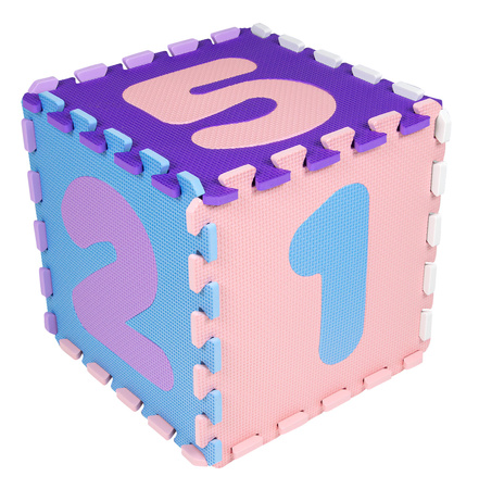 Humbi Vzdělávací podložka 120 x 120 cm Ohrádka Silné pěnové puzzle 30 x 30 cm Čísla Čísla Barva růžová fialová modrá bílá pastelová