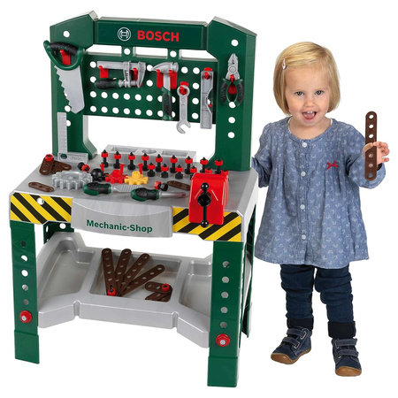 Velká dílna Bosch s dětským nářadím 77 položek Klein 8574