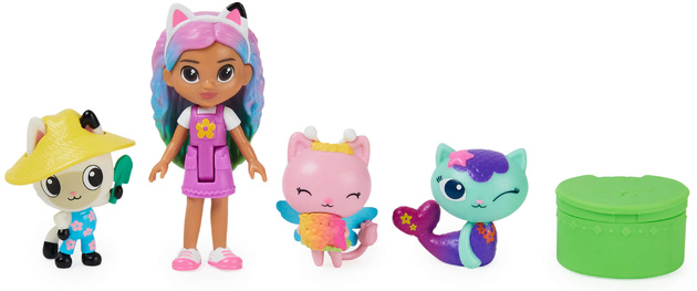 Gabi's Cat House & Friends Sada 4 sběratelských figurek + příslušenství Gabby's Dollhouse Spin Master