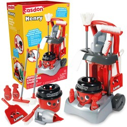 Dětský úklidový vozík s vysavačem a mopem Henry Deluxe Casdon