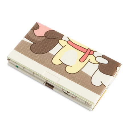 Oboustranná skládací vzdělávací podlahová podložka z pěny XPE 200x180x1 velká Miasto nočních zvířat Humbi