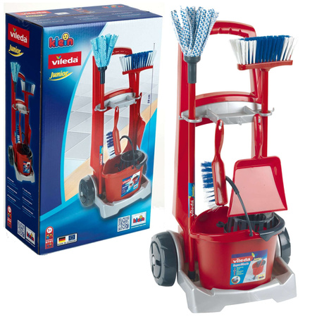 Vileda úklidový vozík sada hraček úklidové pomůcky pro děti 3+ Klein