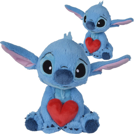 Lilo a Stitch plyšový maskot Stitch se srdcem 25 cm Disney