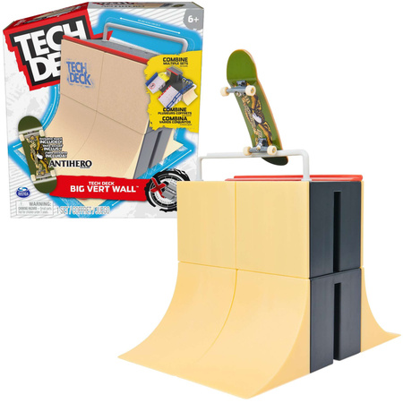 Big Vert Wall ramp fingerboard set + barevný skateboard Tech Deck Spin Master
