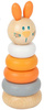 Dřevěná věž Králíček Pyramida z kruhů Puzzle Montessori Small Foot