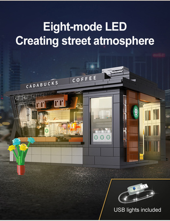 Cada C66005W cafe Cadabucks Coffee House 768 položek LED světlo