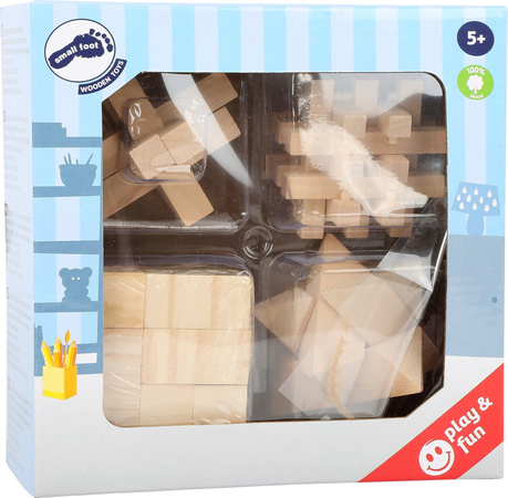 Small Foot 2934 Dřevěné puzzle Sada 4 ks