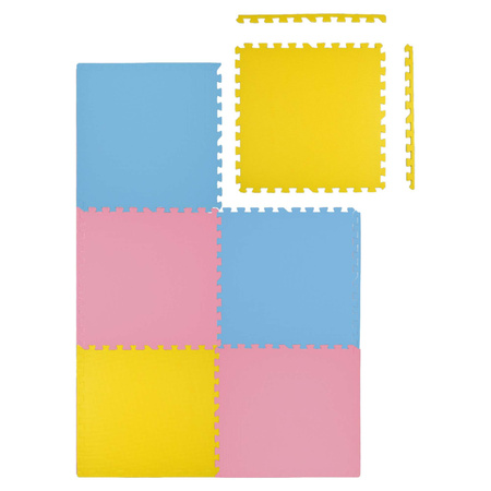 Humbi Mata piankowa Puzzle piankowe 2 szt. żółty 62 x 62 x 1 cm