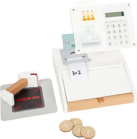 Dřevěná fiskální pokladna s kalkulačkou Small Foot