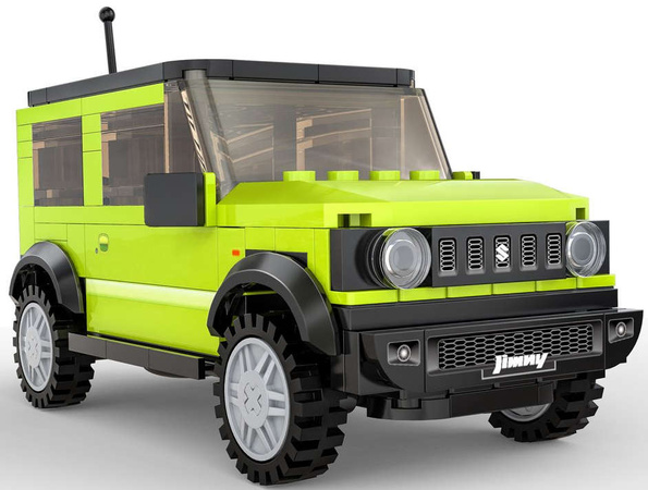 CaDA Stavební bloky Terénní zelené auto Suzuki Jimny 192 kusů