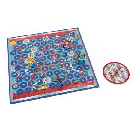 Hra Tlapková patrola Pups 'n Ladders Puppies Snakes and Ladders Rodinná společenská hra pro děti