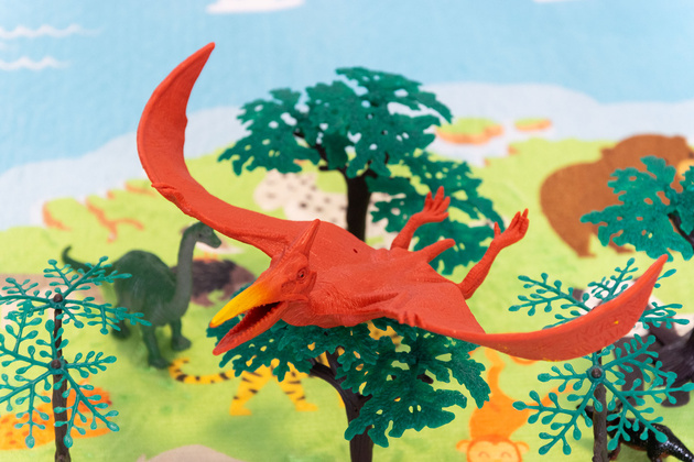 Jurský svět velká sada dinosaurů, figurky v kontejneru, 55 dílků