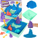 Kinetic Sand plast Kinetic Sand modrá sada hradu z písku + formičky a příslušenství Spin Master
