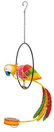 Pohyblivé dekorace do místnosti kovový papoušek Rod Parrot