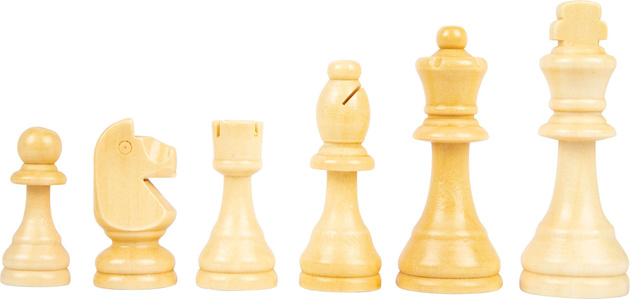 Small Foot 2 v 1 dřevěná sada klasických her velké šachy dáma XL 45 cm