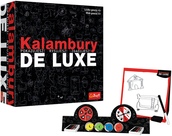 De Luxe Trefl slovní hříčky Ukaž, vylosuj, uhodni Hra na společnost