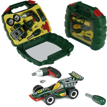 Kufřík s autíčkem a šroubovákem Bosch pro děti Klein