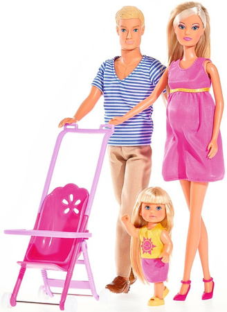 Panenka Simba Steffi těhotná šťastná rodina Kevin Evi