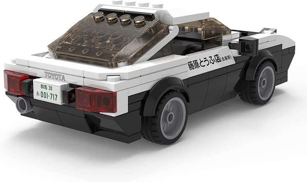 CaDA Stavební kostky Toyota AE86 Trueno Initial D Černobílé závodní auto 280 kusů