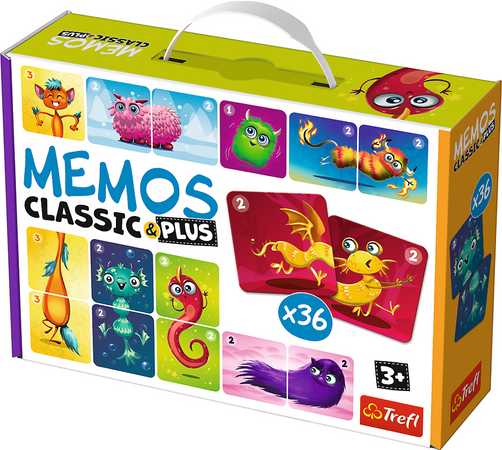 Paměťová hra memos classic Cute monsters