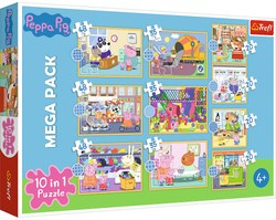 Trefl Puzzle 10v1 Seznamte se s prasátkem Peppou