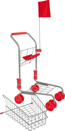 Dětský nákupní vozík Silver Flag Basket Silver 3+ Small Foot