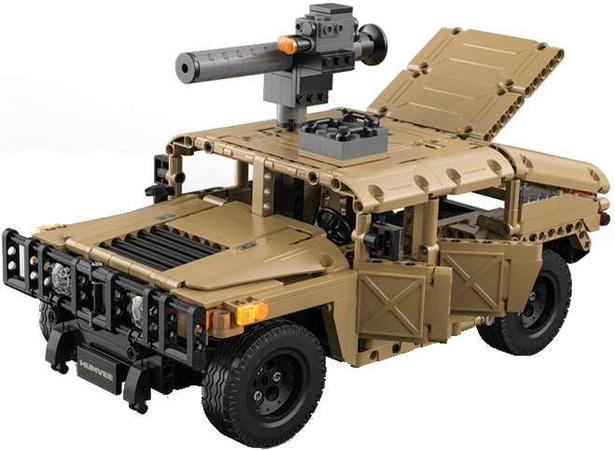 CaDA Building Blocks Dálkově ovládaný vojenský terénní automobil Humvee 628 RC dílků