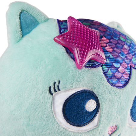 Gabi Mermaid Cat House plyšový interaktivní plyšový maskot kočka mořská panna 35 cm Světlo a zvuk