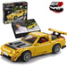 CaDA Stavebnice Auto 35 cm městské auto žluté Mazda RX-7 manga Initial D 1655 prvků