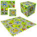 Humbi Vzdělávací podložka Silné pěnové puzzle 31,5 x 31,5 x 1 cm 9 kusů Barevné ulice Miasto sto ulic Budovy Domy Domy domy