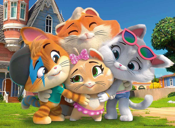 Puzzle 30 dílků Přátelství v kočičí zemi 44 Kočky