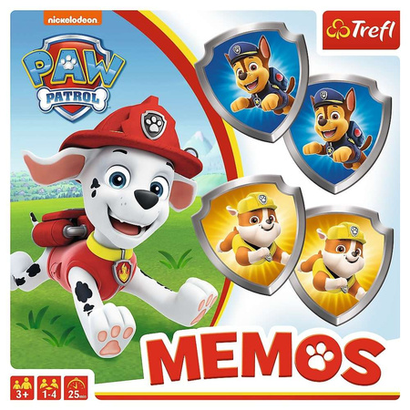 Tlapková patrola Společenská hra Family Memory Game Memory Pieski Memos Trefl