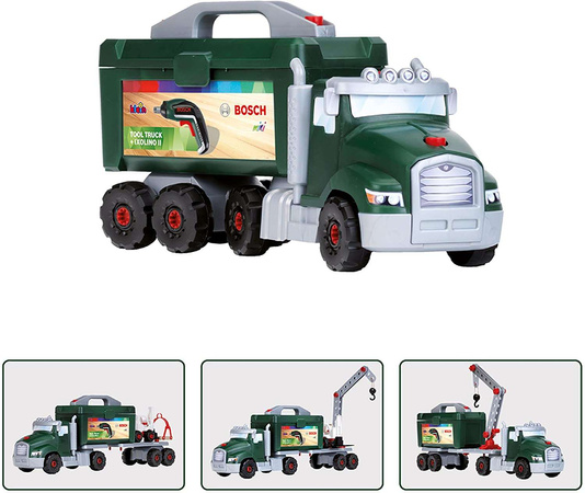 Velký otočný vozík Bosch se šroubovákem pro děti 86el. Klein