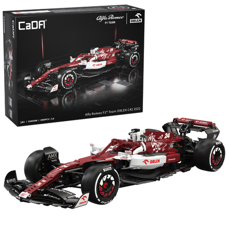 Stavebnice CaDA Alfa Romeo Formula 1 Team Orlen Racing Car Red 1868 dílků