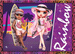 Puzzle 4v1 Modne panenky Rainbow High 207 dílků