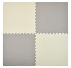 Humbi Foam Puzzle Pěnová podložka 62x62x1 cm 4 ks Cream Grey
