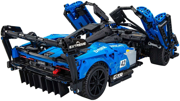 Stavební kostky CaDA modré vozidlo Dark Knight Sports Car GTR 2088 dílků