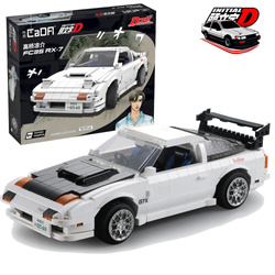 CaDA stavební kostky Auto bílé Mazda RX-7 manga Initial D 35 cm 1552 prvků