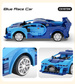 CaDA Construction Blocks Blue Race Car Remote Control RC Vehicle Dual Mode 325 elements