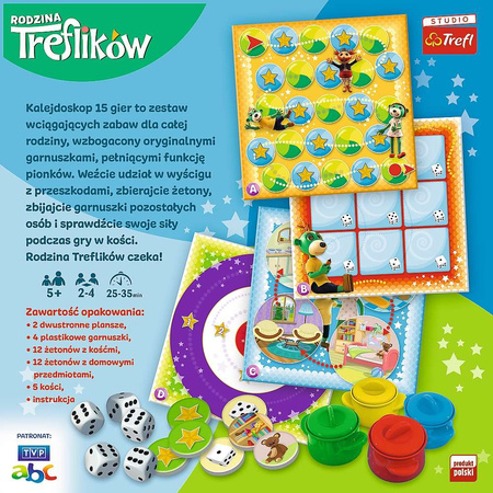 Trefl Treflíci Kaleidoskop sada 15 her