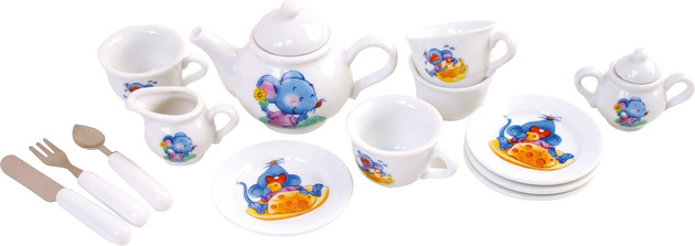 Malý proutěný piknikový koš Foot s příslušenstvím romantický 30 položek