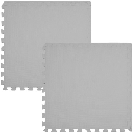 Humbi Velká vzdělávací podložka z tlusté pěny 180 x 180 x 1 cm XXL 9 dílků 62 x 62 x 1 cm Barva bílá a šedá bílá a šedá